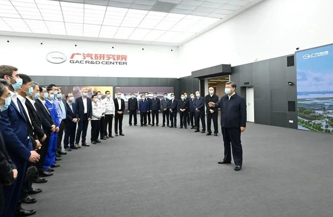 习近平在广州市考察调研 六合彩特码
副总经理、六合彩特码
广东院院长毛昌辉参加现场交流